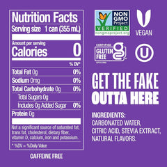 Zevia Zero Sugar Soda, Grape, 12 oz Cans (8-Pack) – Naturally Sweetened, Non-GMO Project Verified, Gluten-Free, Vegan