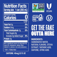 Zevia Zero Sugar Soda, Cola, 12 oz Cans (8-Pack) – Naturally Sweetened, Non-GMO Project Verified, Gluten-Free, Vegan