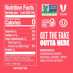 Zevia Zero Sugar Soda, Strawberries and Cream, 12 oz Cans (24-Pack) – Caffeine Free, Naturally Sweetened, No Calorie Soda - Non-GMO Project Verified, Gluten-Free, Vegan